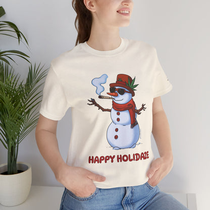Happy Holidaze Premium Cannabis Christmas T-Shirt