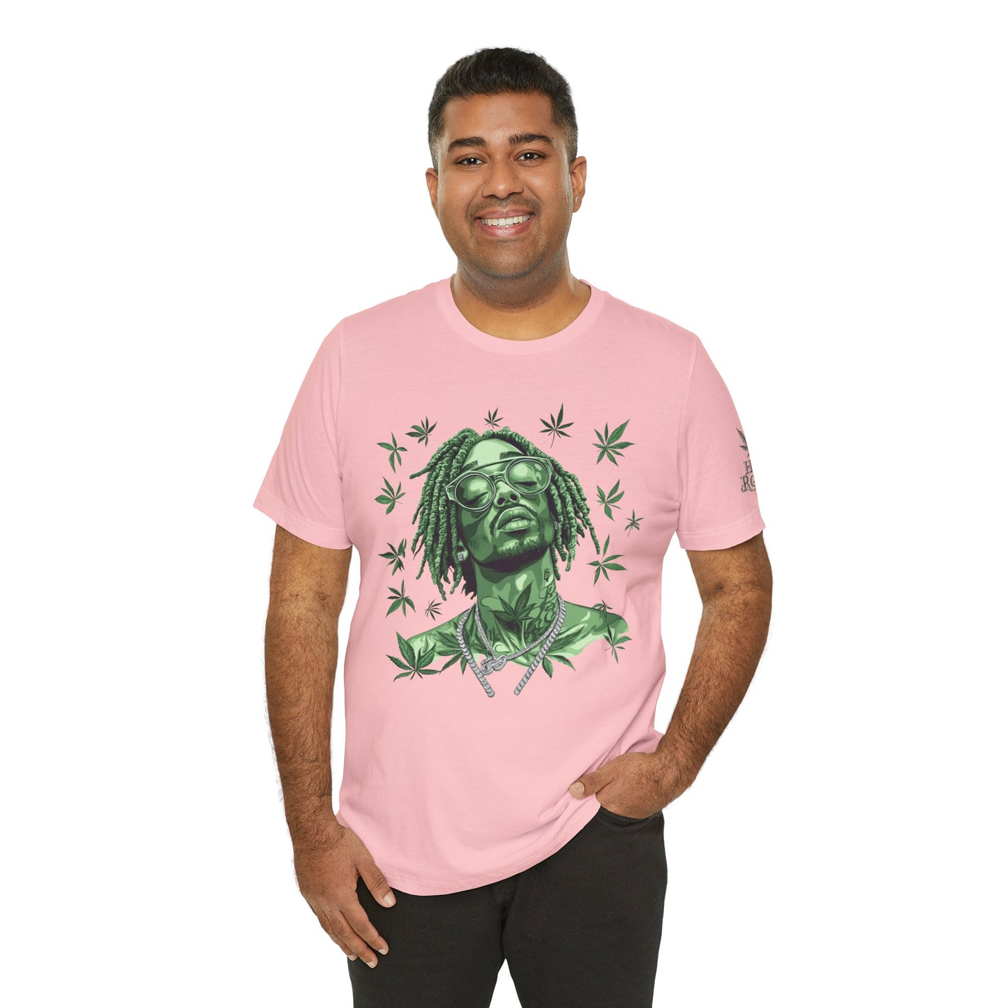 Elevated Vision Green Dream Tee - Premium Airlume Cotton Cannabis Culture Art
