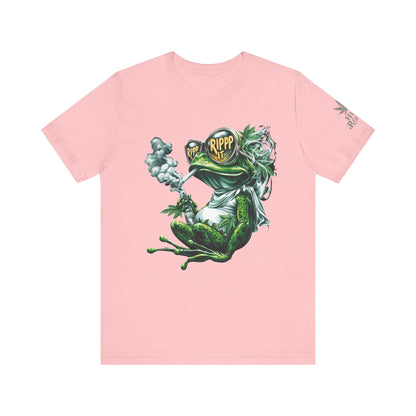 RIPPP IT Cosmic Frog Tee - Premium Airlume Cotton Cannabis Culture Streetwear