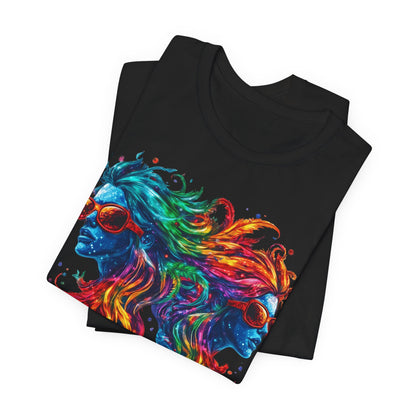 Spectrum Sisters T-Shirt - Premium Airlume Cotton Cannabis Rainbow Psychedelic Art Tee