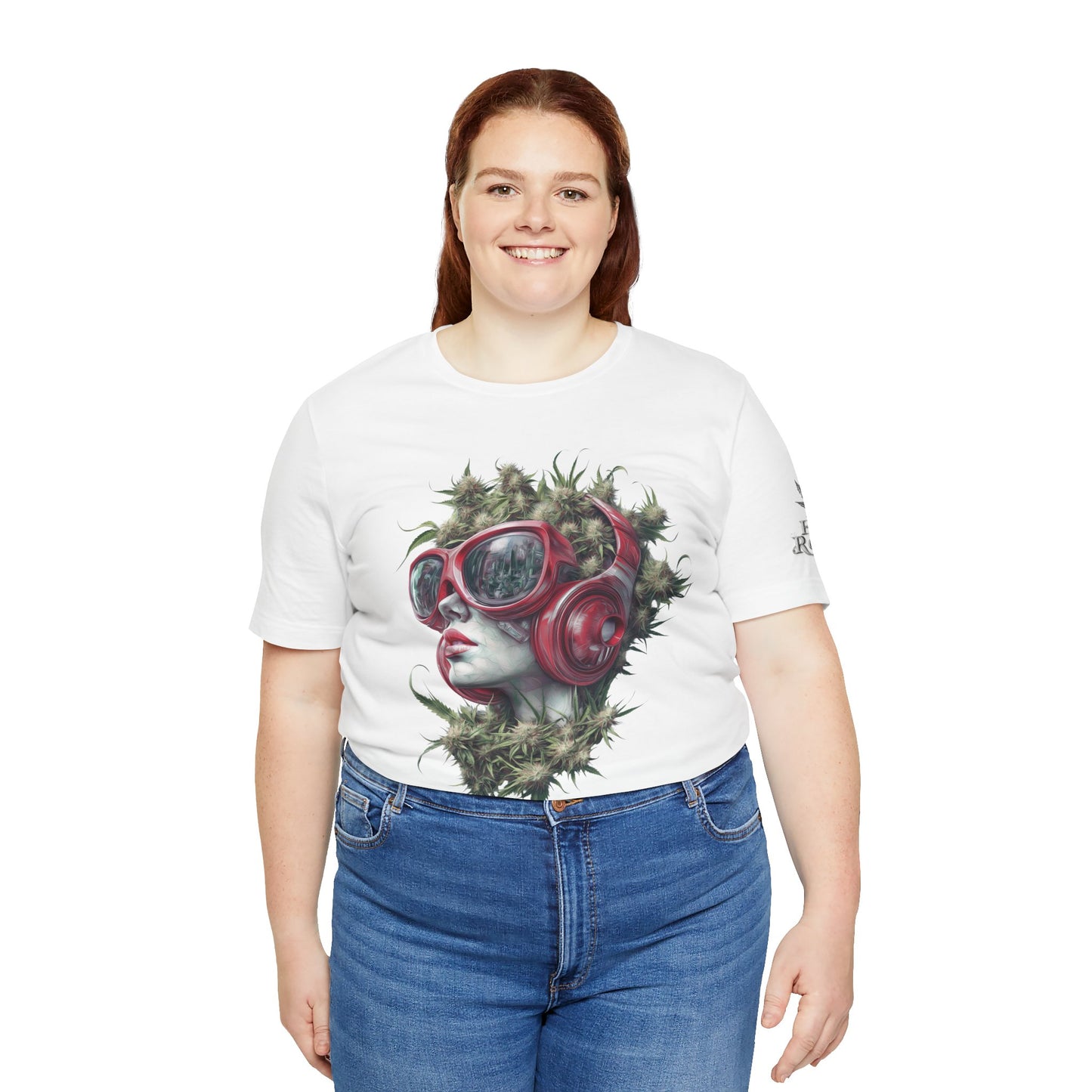 Vibes & Vision Tee - Premium Airlume Cotton Cannabis Culture Surreal Music Art