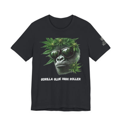 Gorilla Glue Elite Tee - Premium Airlume Cotton Cannabis Strain Culture Black Shirt