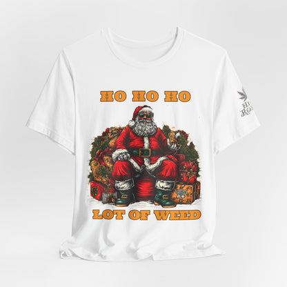 Ho Ho Ho Lot Of Weed Premium Cannabis Christmas T-Shirt