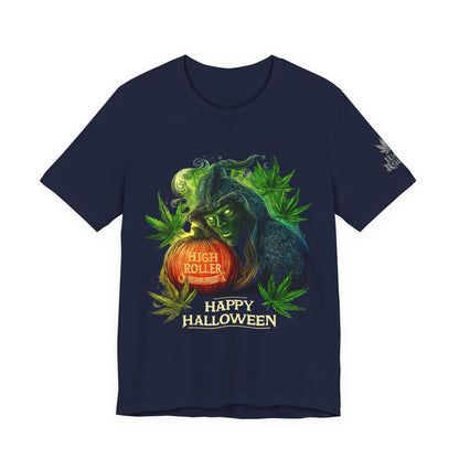Cannabis Witch's Brew Halloween T-Shirt - Premium Spooky 420 Black Edition Apparel"