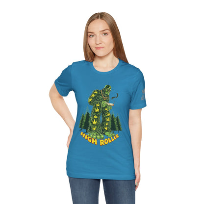 Cannabis Sasquatch Forest King T-Shirt - Premium Bigfoot 420 Lifestyle Apparel"
