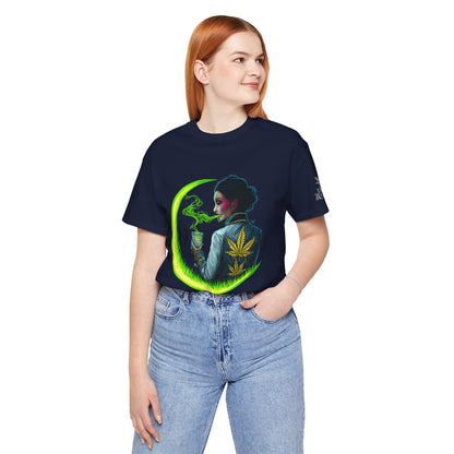 Cannabis Queen Commander T-Shirt - Premium Afrofuturistic 420 Lifestyle Apparel"