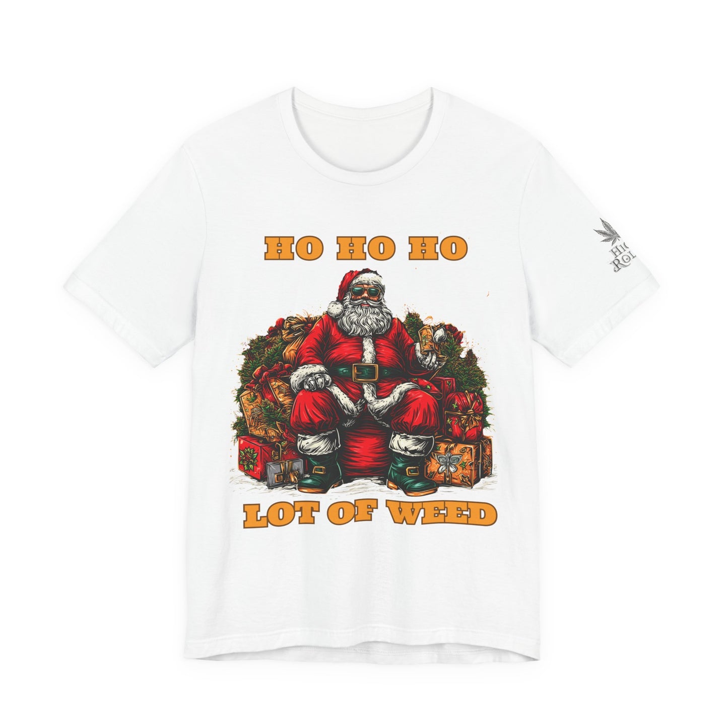 Ho Ho Ho Lot Of Weed Premium Cannabis Christmas T-Shirt