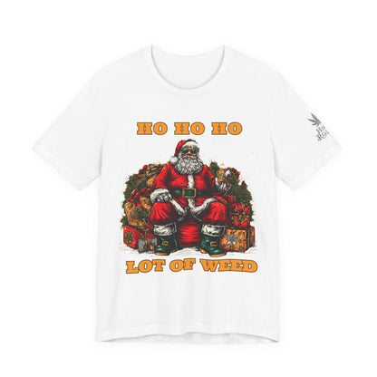 Ho Ho Ho Lot Of Weed Premium Cannabis Christmas T-Shirt