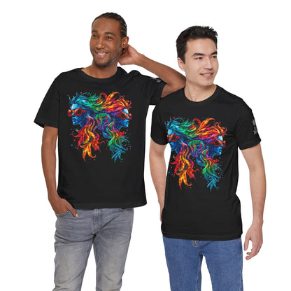 DUAL CONSCIOUSNESS™ | PREMIUM RAINBOW CANNABIS ART TEE