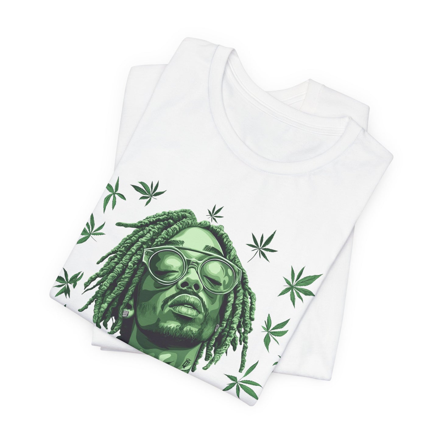 Elevated Vision Green Dream Tee - Premium Airlume Cotton Cannabis Culture Art