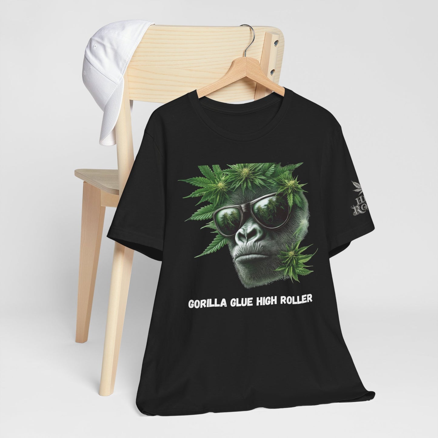 Gorilla Glue Elite Tee - Premium Airlume Cotton Cannabis Strain Culture Black Shirt