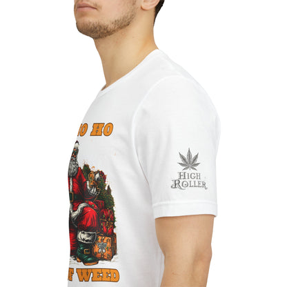 Ho Ho Ho Lot Of Weed Premium Cannabis Christmas T-Shirt