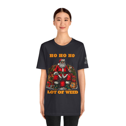 Ho Ho Ho Lot Of Weed Premium Cannabis Christmas T-Shirt