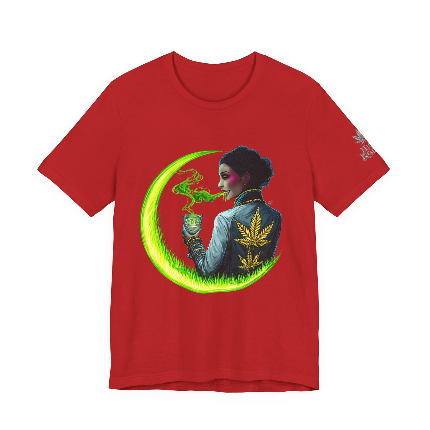 Cannabis Queen Commander T-Shirt - Premium Afrofuturistic 420 Lifestyle Apparel"