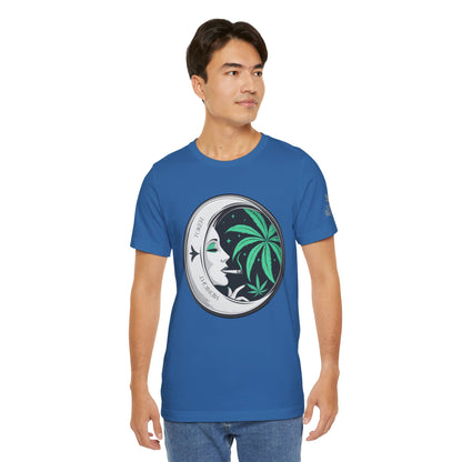 Toker Girl Coin Tee - Vintage Cannabis Portrait Art Design | High Roller