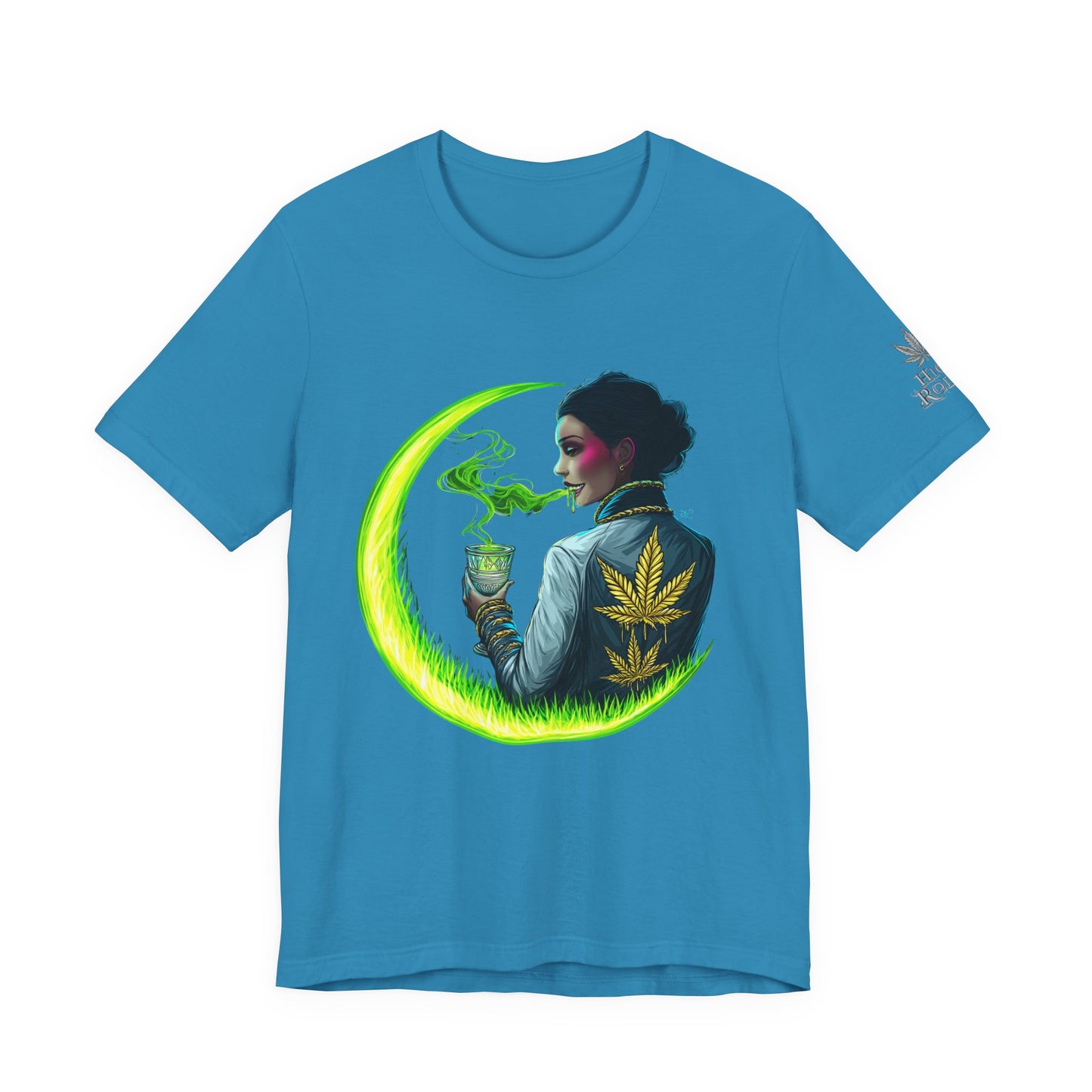 Cannabis Queen Commander T-Shirt - Premium Afrofuturistic 420 Lifestyle Apparel"