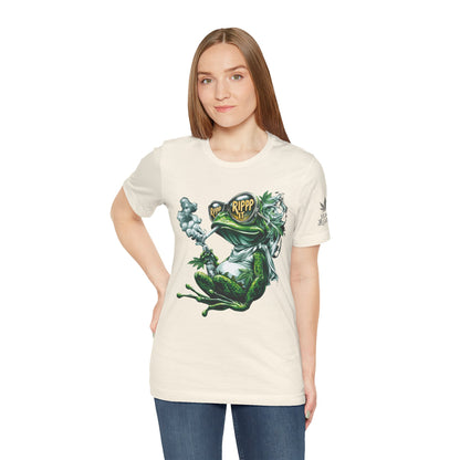RIPPP IT Cosmic Frog Tee - Premium Airlume Cotton Cannabis Culture Streetwear