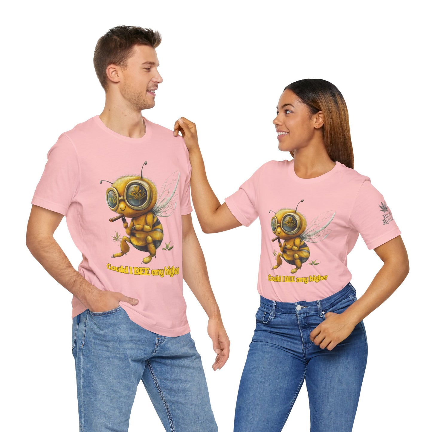 Could I BEE Any Higher - Funny Cannabis Bee 420 Unisex T-Shirt"