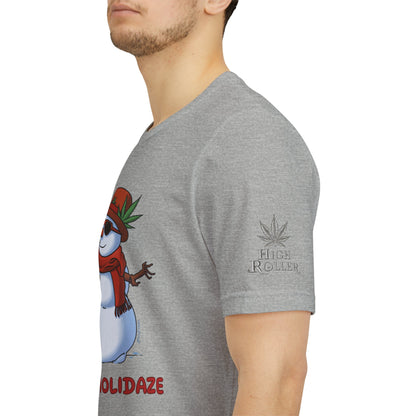 Happy Holidaze Premium Cannabis Christmas T-Shirt