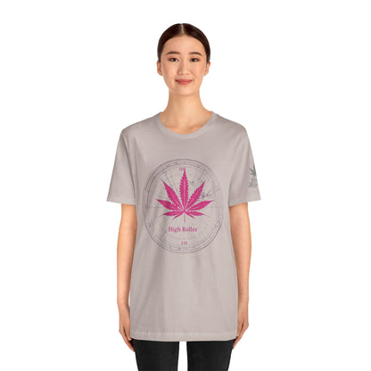 Cannabis Compass Tee - Navigation Leaf Art Design | High Roller
