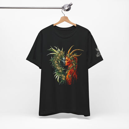 Sacred Union T-Shirt - Premium Airlume Cotton Cannabis Spirits Fantasy Art Tee
