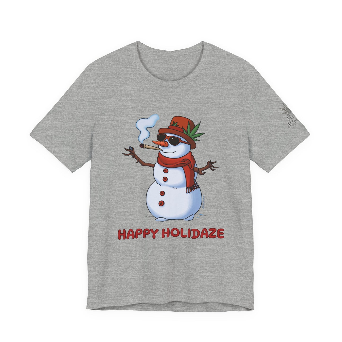 Happy Holidaze Premium Cannabis Christmas T-Shirt