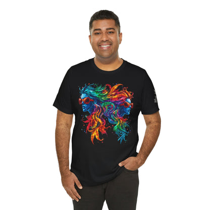 DUAL CONSCIOUSNESS™ | PREMIUM RAINBOW CANNABIS ART TEE