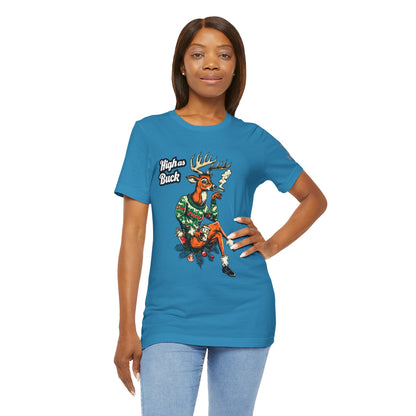 HIGH AS BUCK CHRISTMAS™ | PREMIUM HOLIDAY CANNABIS TEE