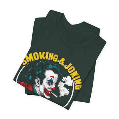 Smoking & Joking T-Shirt - Premium Airlume Cotton Cannabis Villain Pop Art Tee