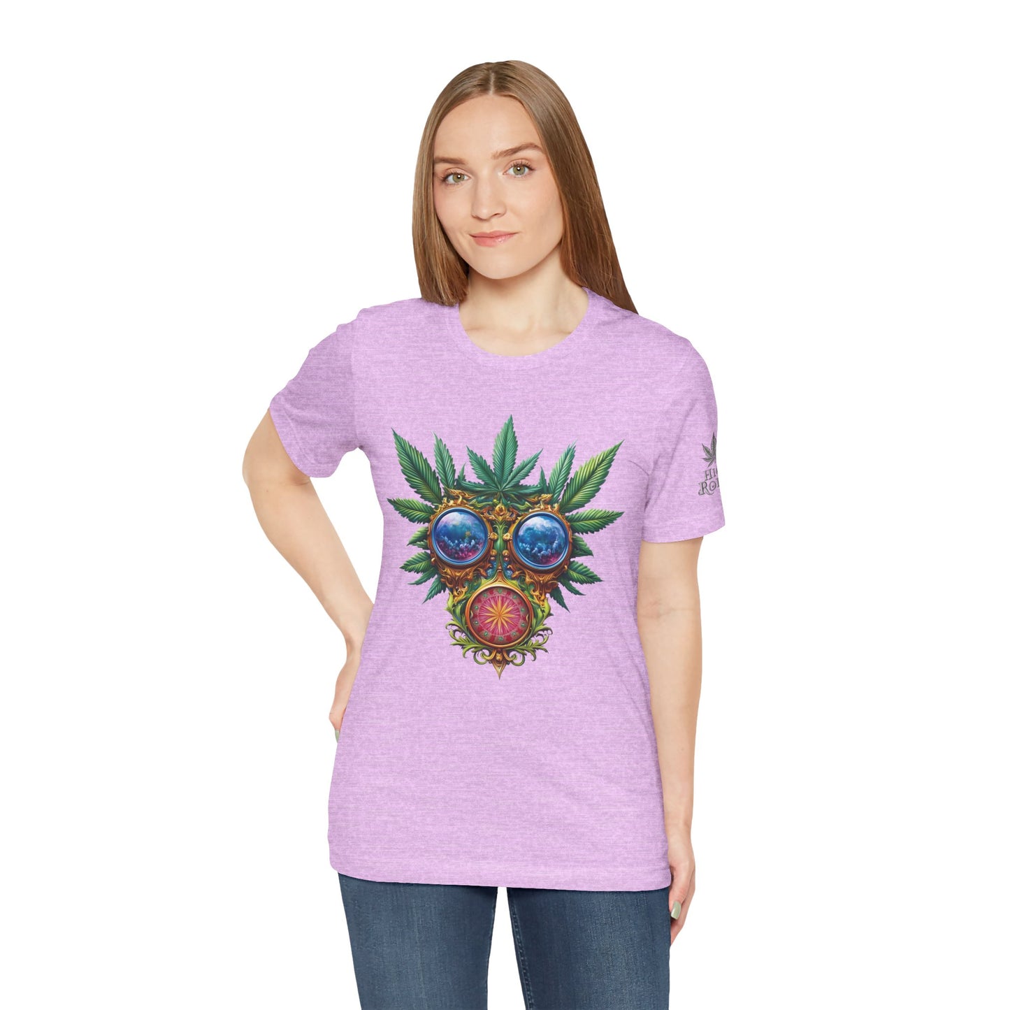 Third Eye Vision T-Shirt - Premium Airlume Cotton Cannabis Kaleidoscope Art Tee