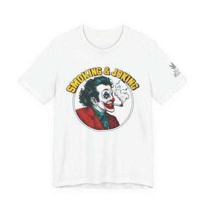Smoking & Joking T-Shirt - Premium Airlume Cotton Cannabis Villain Pop Art Tee