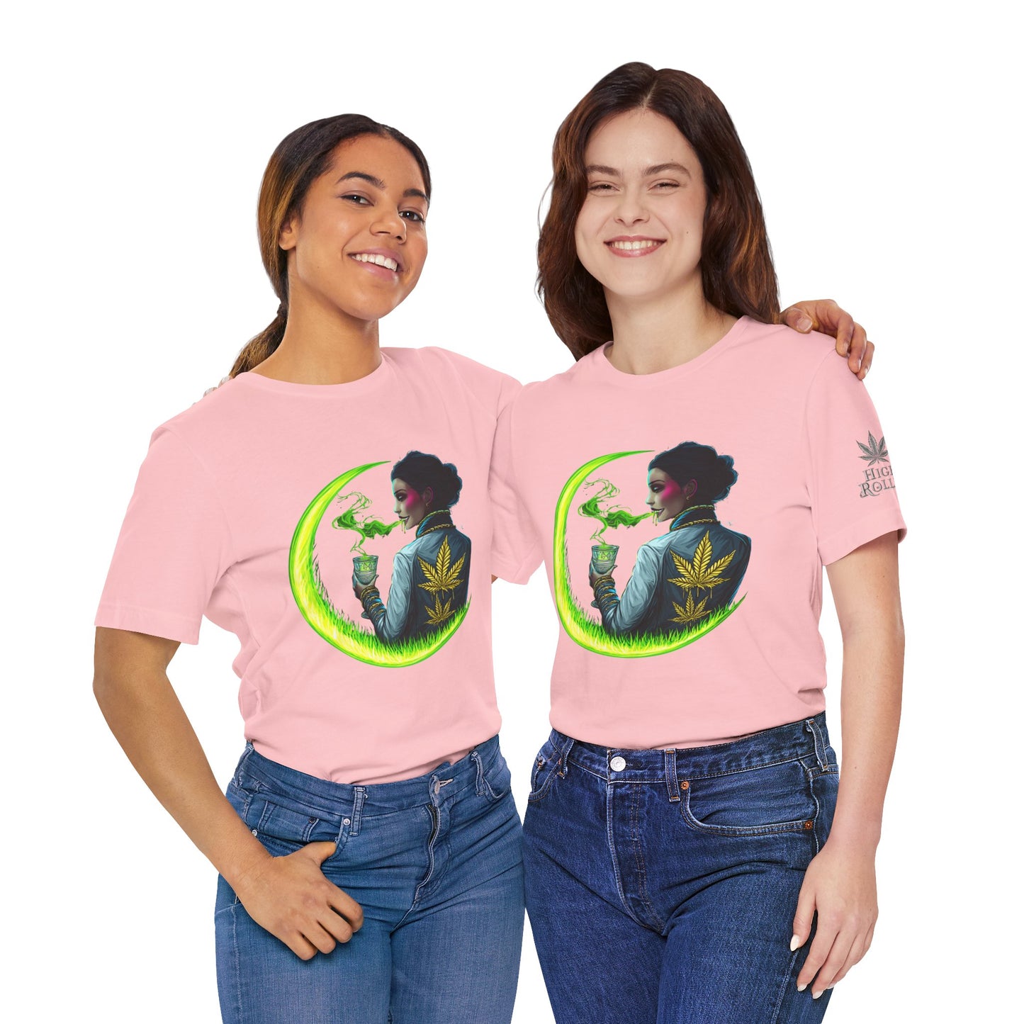 Cannabis Queen Commander T-Shirt - Premium Afrofuturistic 420 Lifestyle Apparel"