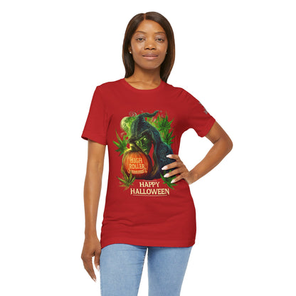 Cannabis Witch's Brew Halloween T-Shirt - Premium Spooky 420 Black Edition Apparel"