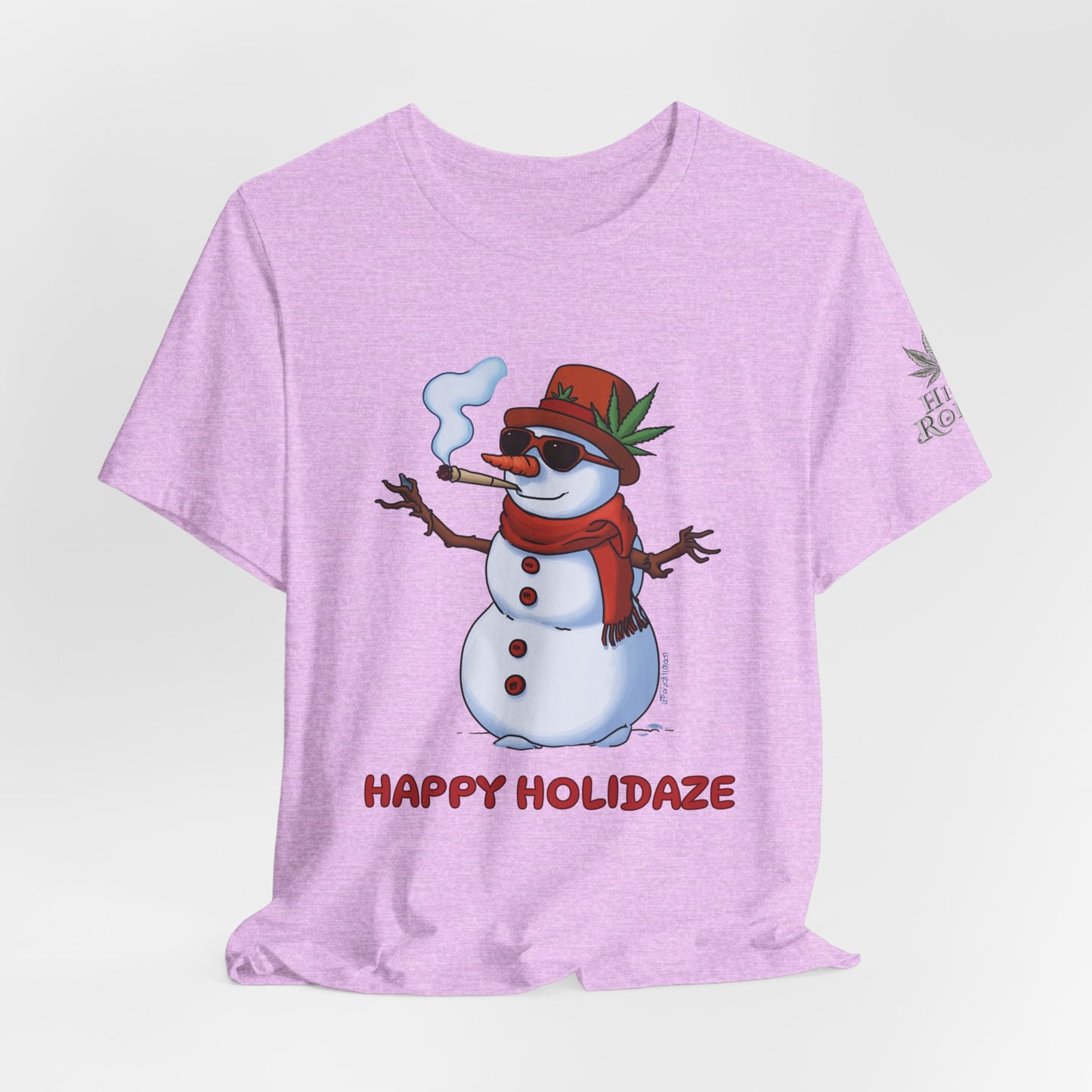 Happy Holidaze Premium Cannabis Christmas T-Shirt