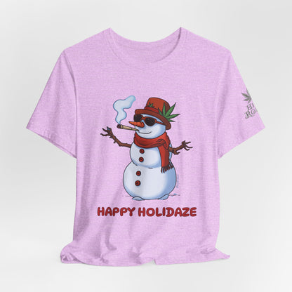 Happy Holidaze Premium Cannabis Christmas T-Shirt