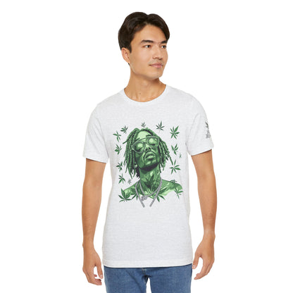 Elevated Vision Green Dream Tee - Premium Airlume Cotton Cannabis Culture Art