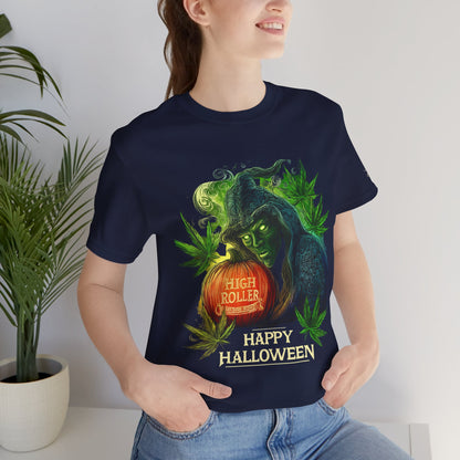 Cannabis Witch's Brew Halloween T-Shirt - Premium Spooky 420 Black Edition Apparel"
