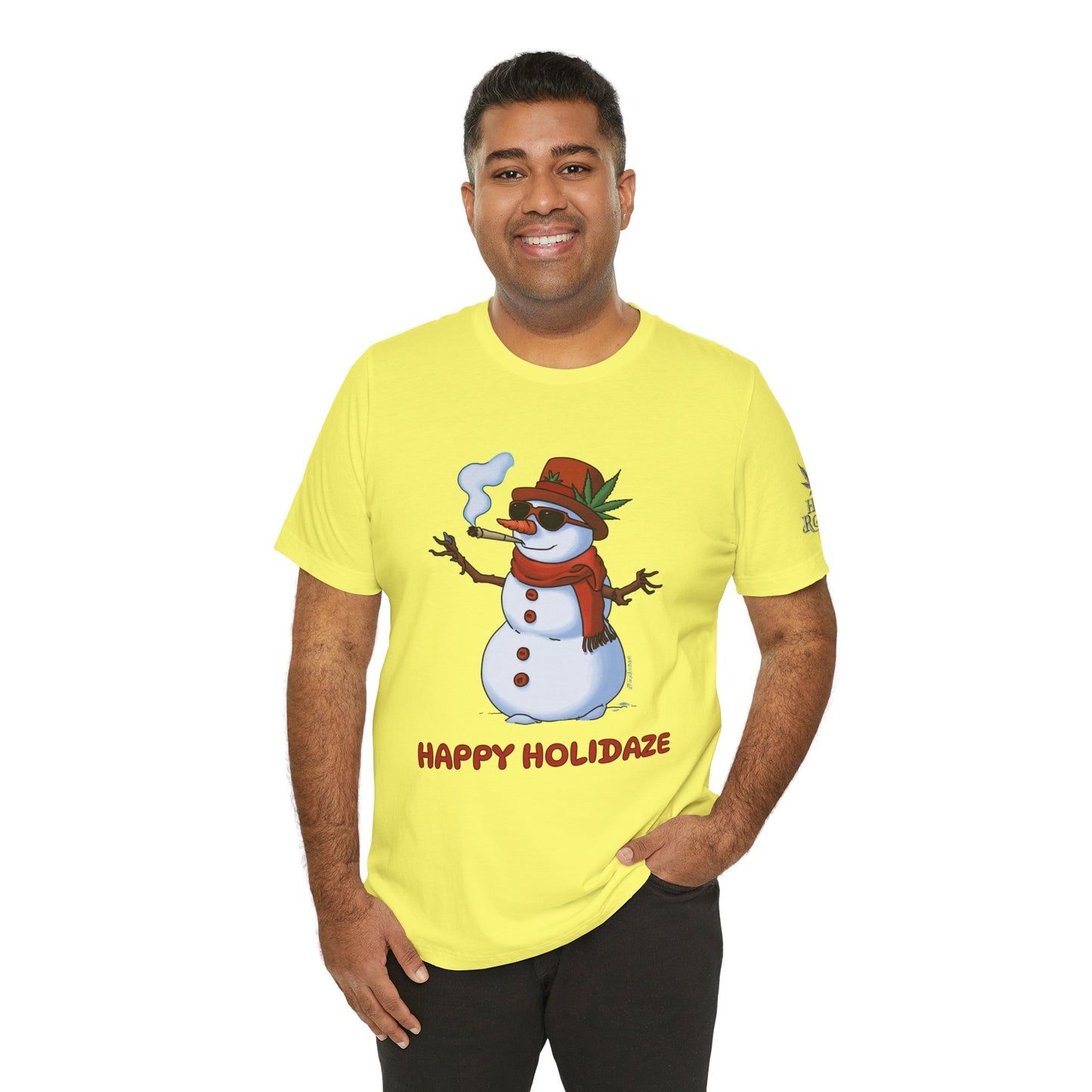 Happy Holidaze Premium Cannabis Christmas T-Shirt