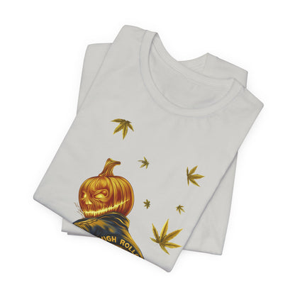 Pumpkin Head HIGH ROLLER Halloween T-Shirt - Premium Cannabis Culture Apparel