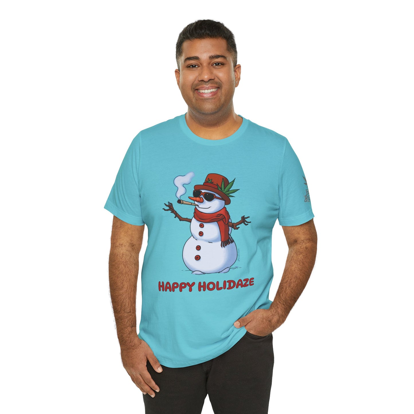 Happy Holidaze Premium Cannabis Christmas T-Shirt