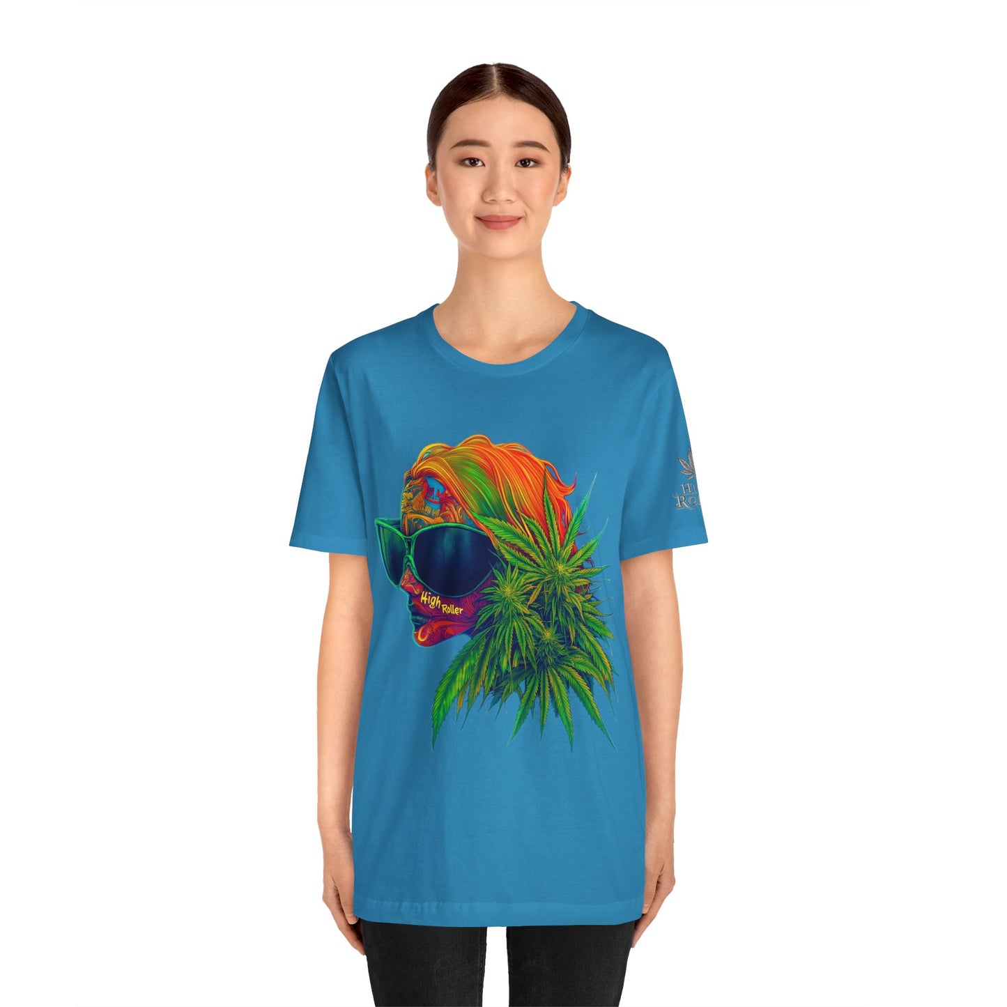 Neon Dreams Tee - Premium Airlume Cotton Cannabis Culture Psychedelic Profile Art
