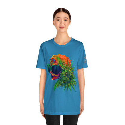 Neon Dreams Tee - Premium Airlume Cotton Cannabis Culture Psychedelic Profile Art