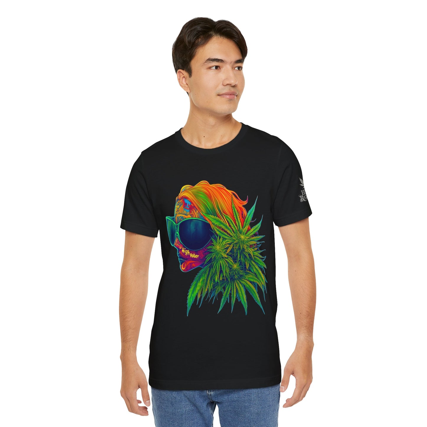Neon Dreams Tee - Premium Airlume Cotton Cannabis Culture Psychedelic Profile Art