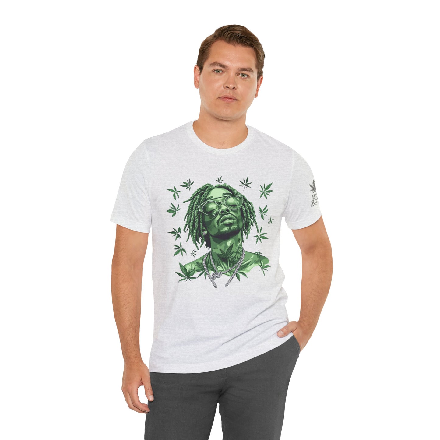 Elevated Vision Green Dream Tee - Premium Airlume Cotton Cannabis Culture Art