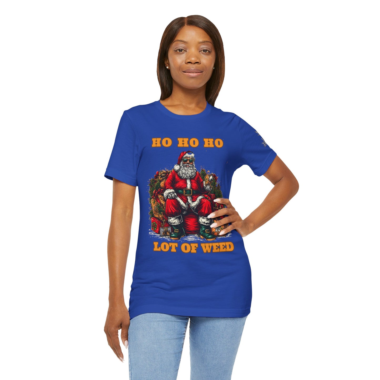 Ho Ho Ho Lot Of Weed Premium Cannabis Christmas T-Shirt