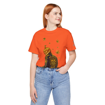 Pumpkin Head HIGH ROLLER Halloween T-Shirt - Premium Cannabis Culture Apparel