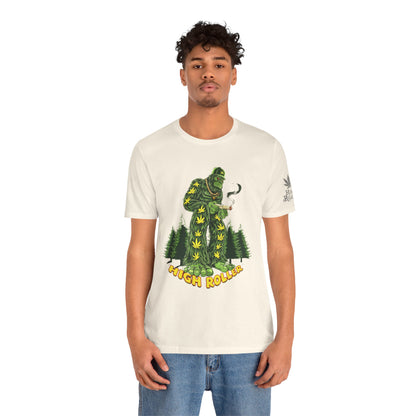 Cannabis Sasquatch Forest King T-Shirt - Premium Bigfoot 420 Lifestyle Apparel"