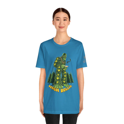 Cannabis Sasquatch Forest King T-Shirt - Premium Bigfoot 420 Lifestyle Apparel"