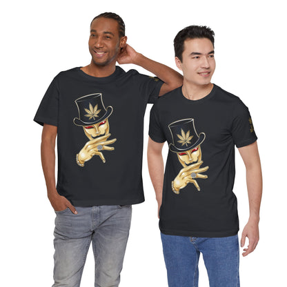 Golden Touch T-Shirt - Premium Airlume Cotton Cannabis Luxury Boss Art Tee