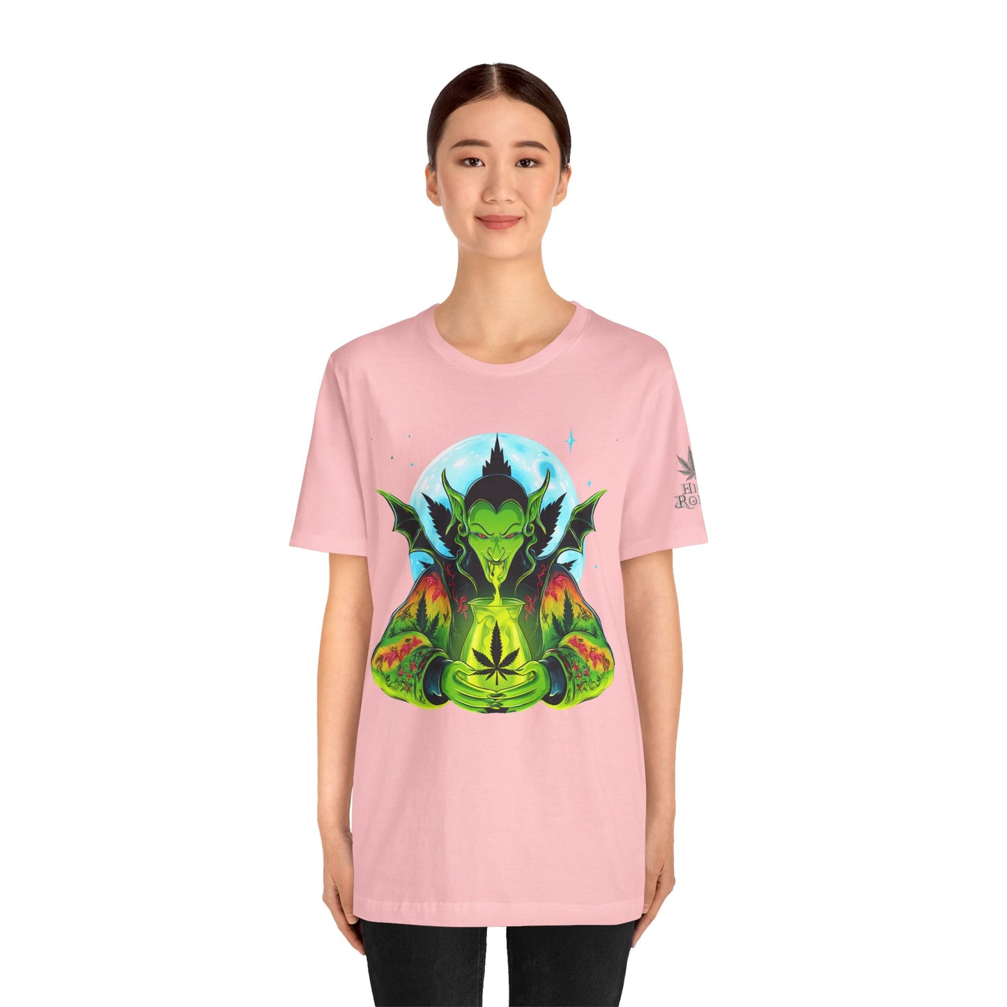 Mystic Dragon Guardian Cannabis Meditation T-Shirt - Premium Psychedelic 420 Apparel
